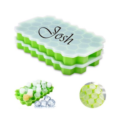 Ice Cube Molds with Lid Flexible Trays