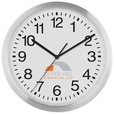 12" Slim Metal Wall Clock