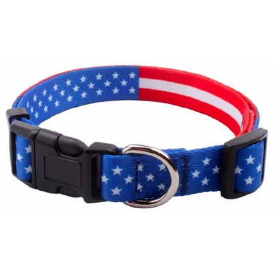 3/4"W x 20"L Sublimation Adjustable Pet Collar w/ Buckle Release