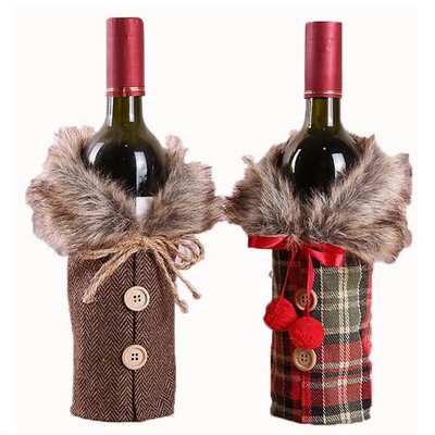 Christmas Coat Drink Bottle Cover