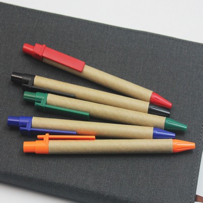 Custom Logo Kraft Paper Ballpoint Pen