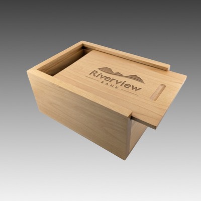 5" x 7" - Premium Wood Slide Top Box