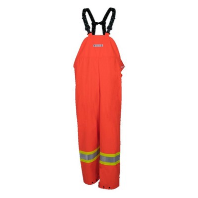 Flame Resistant Waterproof Orange Bib Pants