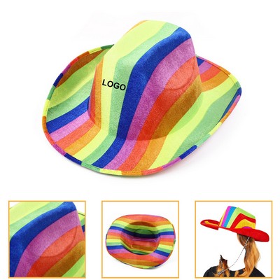 Rainbow Cowboy Hat (direct import)