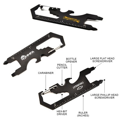 Multitool Carabiner Keychain