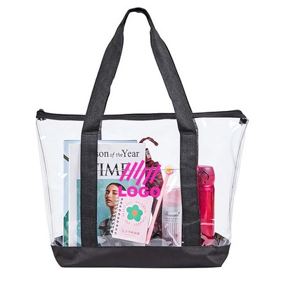 Clear Transparent Stadium Approved Tote Bags