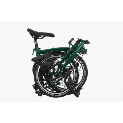 Brompton C Line Explore Mid Folding Bike - Racing Green