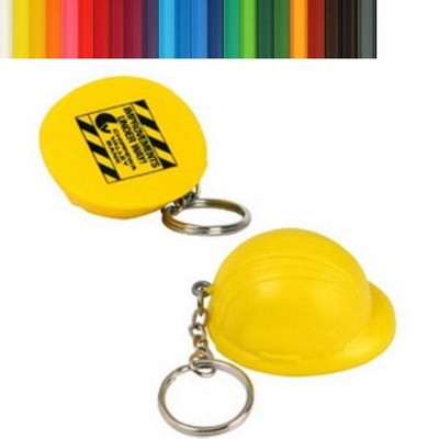 PU Hard Hat Stress Reliever Key Chain