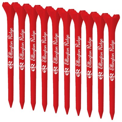 Packaged EPIK Plastic Golf Tees - 3.25" 1 Color Logo Imprint Shank Only