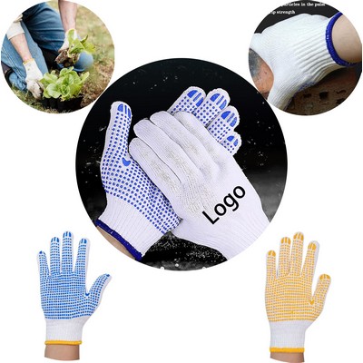 Safety Protection Work Dotted Gloves