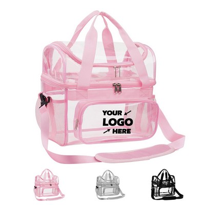 Clear Lunch Box Shoulder Tote