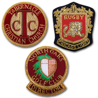 Embroidered Bullion Crest (3" X 3")