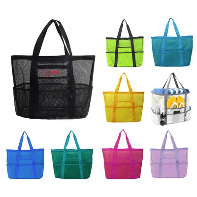 Large Mesh Beach Tote