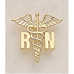 RN Caduceus Marken Design Cast Lapel Pin (Up to 3/4")