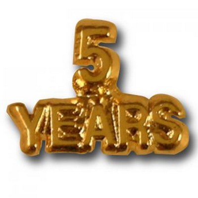 Stock 5 Years Lapel Pin