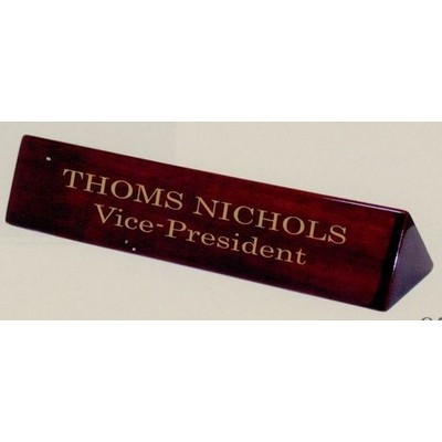 Piano Finish Name Plate (9 1/2"x2"x2")