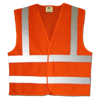 Safety Vest - ANSI Class 2 Mesh - Orange