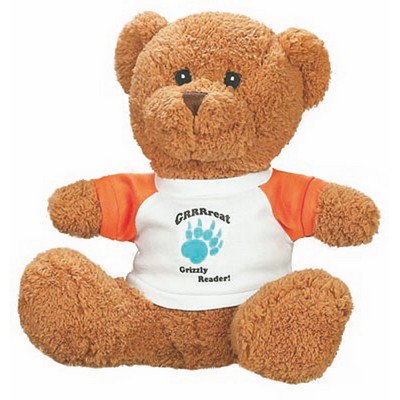 10" Emerson Brown Bear Stuffed Animal w/ T-shirt (10")