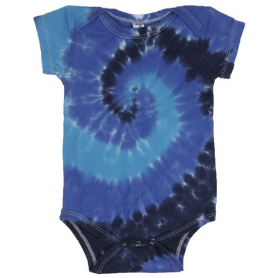 True Blue Spiral Infant One Piece