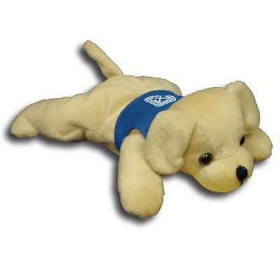 8" Reclining Beanie Animal - Dog