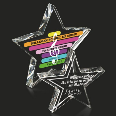 Crystal Award 5" Halo Star