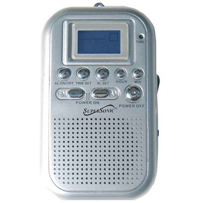 SuperSonic Mini Pocket AM/ FM Radio w/ Digital Display