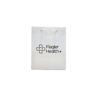 Frosted Clear Poly Euro Tote/ 4 Mil (8"x5"x10")