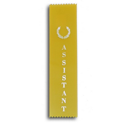 Assistant Standard Stock Ribbon w/ Pinked Ends (2"x8")