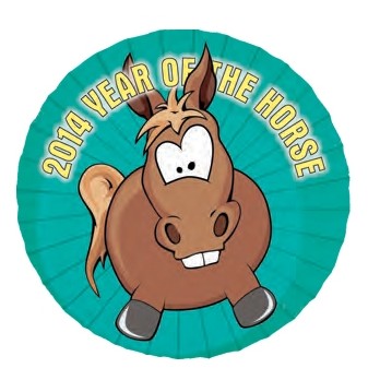 2014 Year of the Horse Promotional Strip Magnet (4 Square Inch)