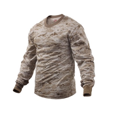 Desert Digital Camouflage Long Sleeve T-Shirt (2XL)