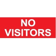 Classic Engraved Stock Sign - Tent Style - No Visitors