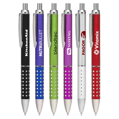 Union Printed - Gemstone Click Pen with 1-Color Logo