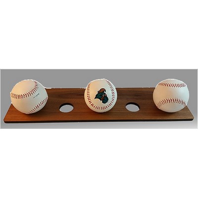 4.5" x 14.5" - Hardwood Baseball Display Shelf