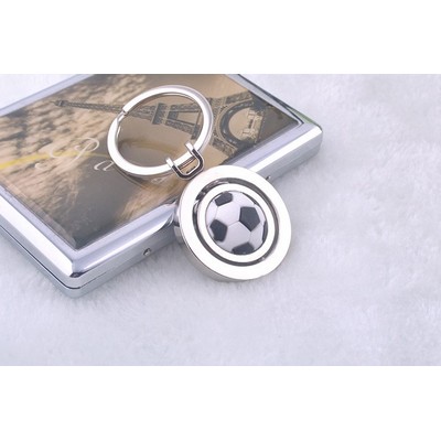 Soccer Shaped Key Chain