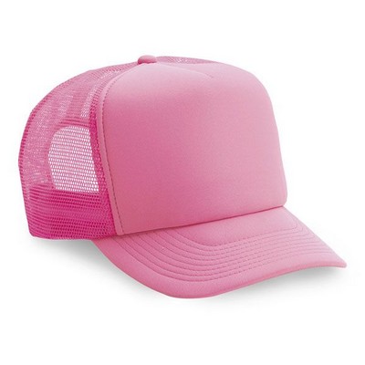 5 Panel Polyester Foam Front Cap w/Mesh Back