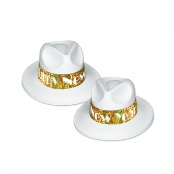 LA Swing Gold Fedora Hats