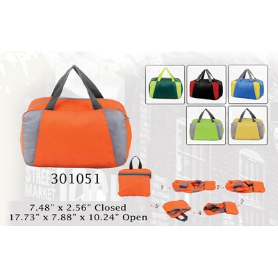 Compact Folding Duffle Bag-Gym-Tote