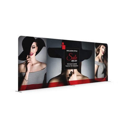 20' X 7.5' Single Sided Premier Tube Straight Display