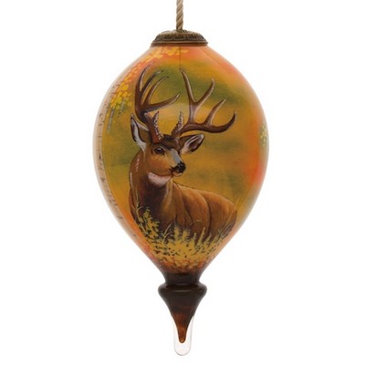 Mulk Deer Glass Ornament