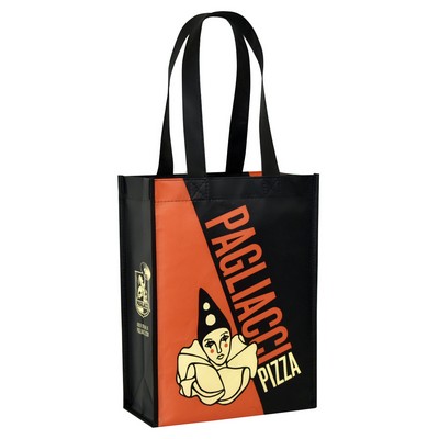 Custom Full-Color Laminated Non-Woven Promotional Tote Bag 9"x12"x4.5"