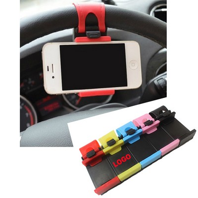 Elastic Car Steering Wheel Phone Holder