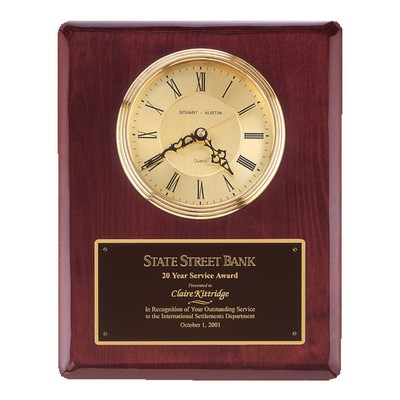 RUSH AWARD / 13" Rosewood Piano-Finish Clock