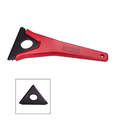 The Essentials Tri-Edge Ice Scraper - Red