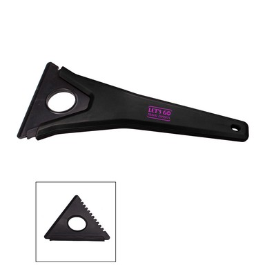 the Essentials Tri-Edge Ice Scraper - Black