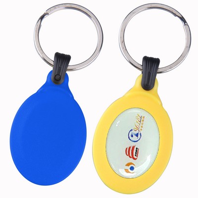 3 9/16"x1 7/16"x5/16" Eco-Friendly ABS Key Chain (Shorter Prod Time)