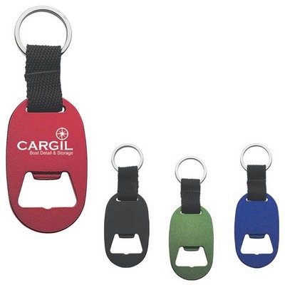 Metal Key Tag with Bottle Opener