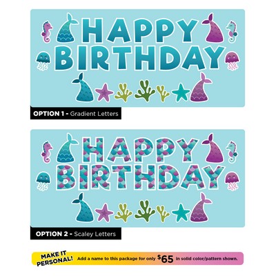 Lawn Letters - Mermaid Birthday Set