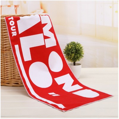 Poly-Cotton Gym Towel w/ Edge-to-Edge Sublimation 410 GSM