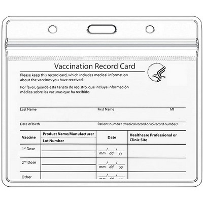 Waterproof Vaccine Card Badge Holder