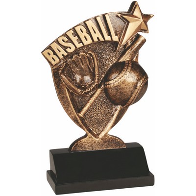 6" Baseball Broadcast Resin Trophy